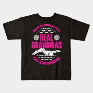 Funny Swimming Grandma Grandmother Gift Kids T-Shirt